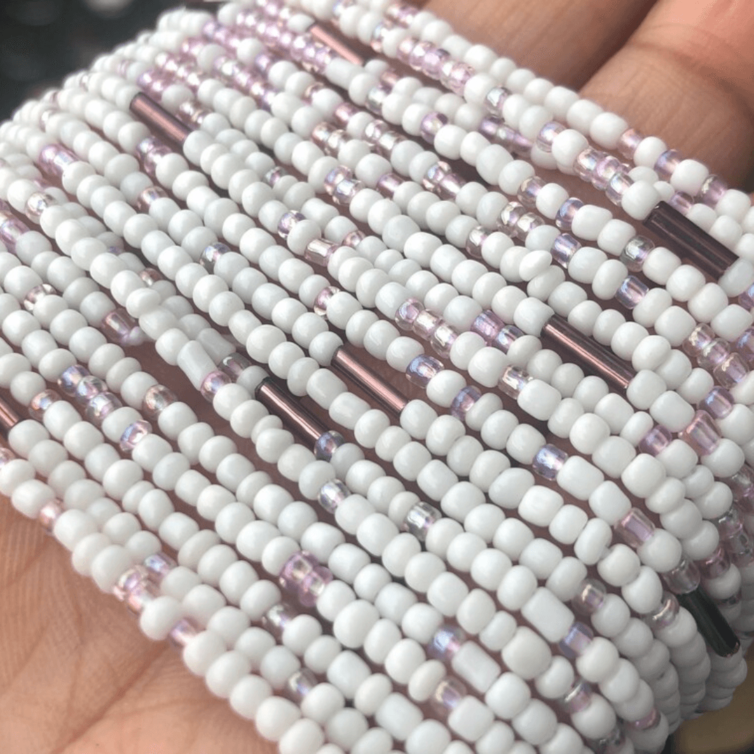 African Waist Beads | Frosted Aura