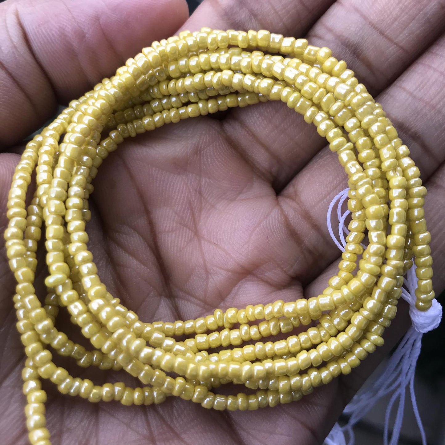 yellow waist beads