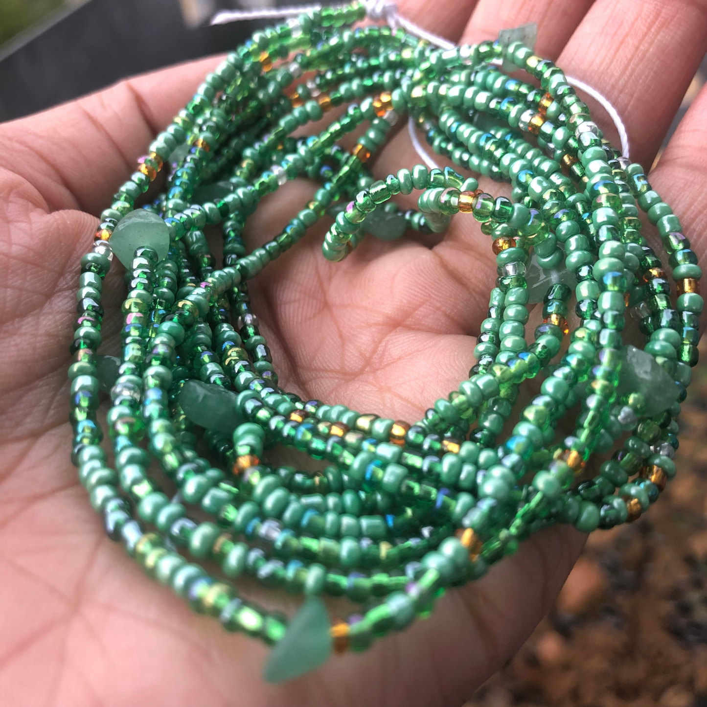 aventurine waist beads