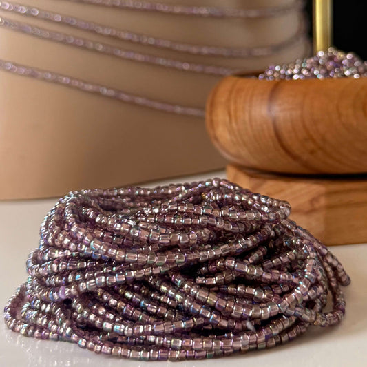 purple waist beads for women