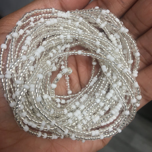 clear waist beads