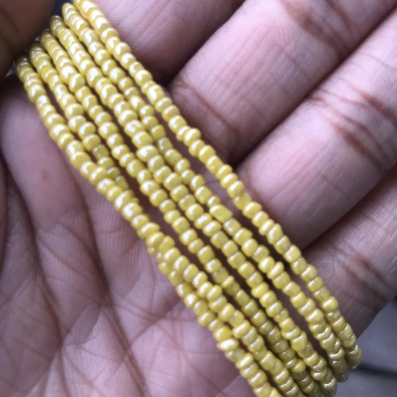 yellow waist beads