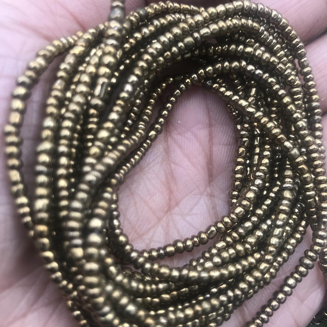 bronze waist beads