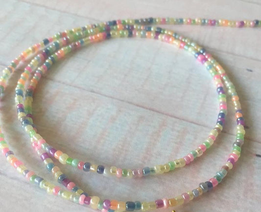 multicolour waist beads