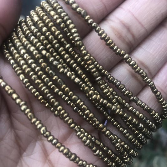 bronze waist beads