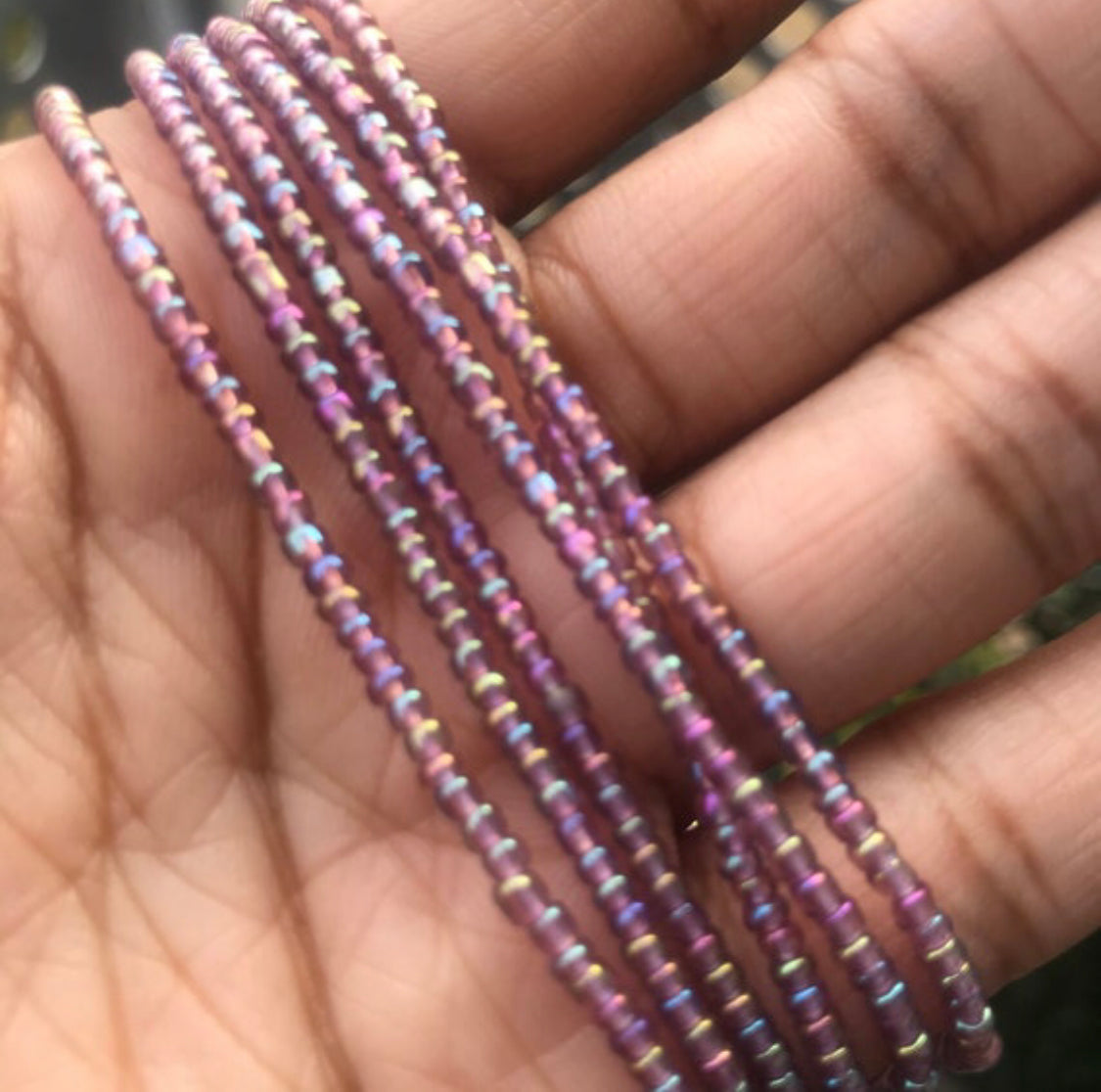 misty rose waist beads