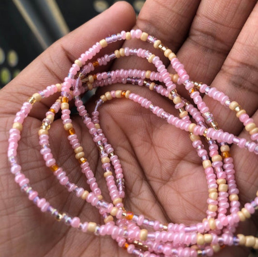 Pink Mix Waist Beads