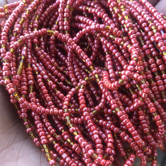 red waist beads