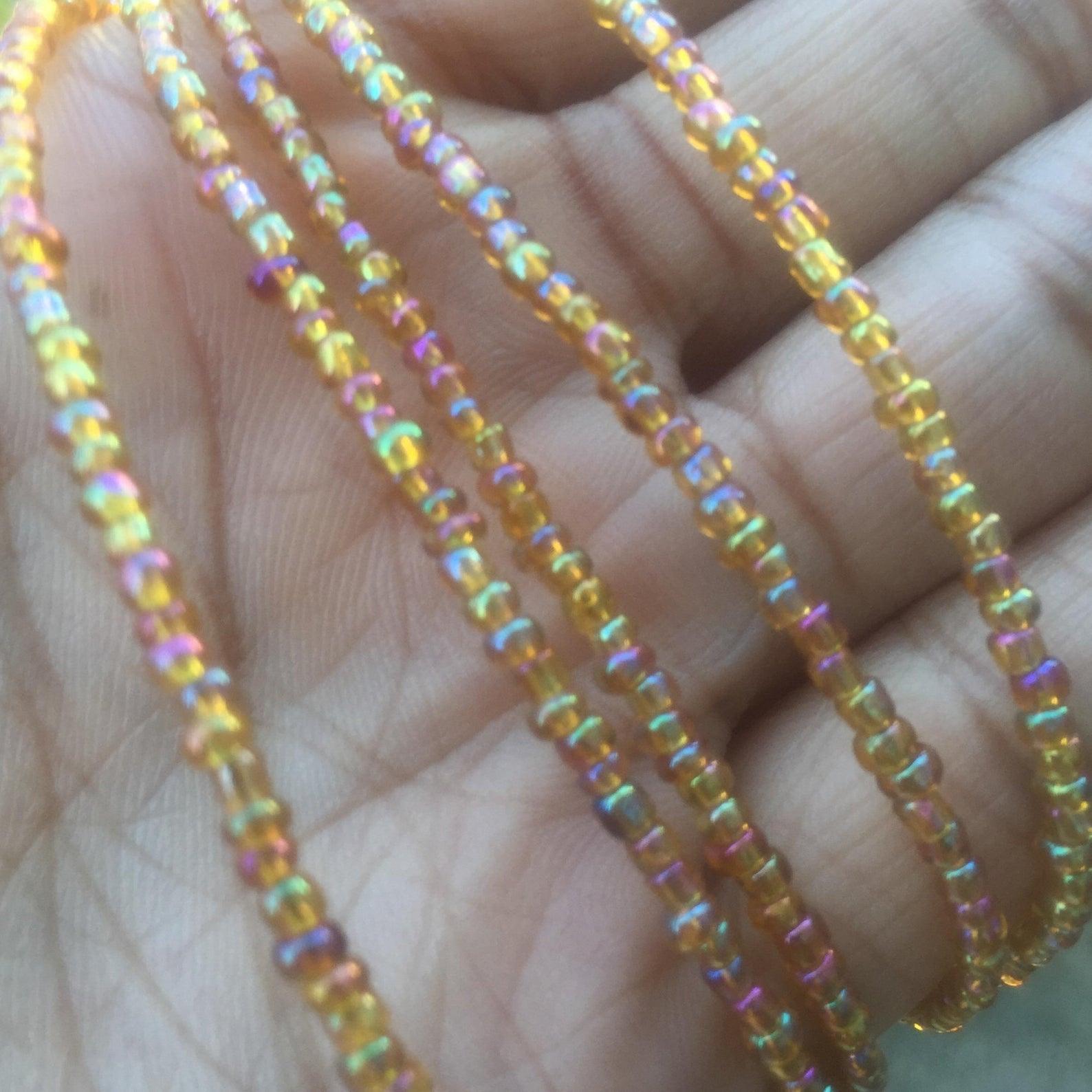 topaz gold waist beads