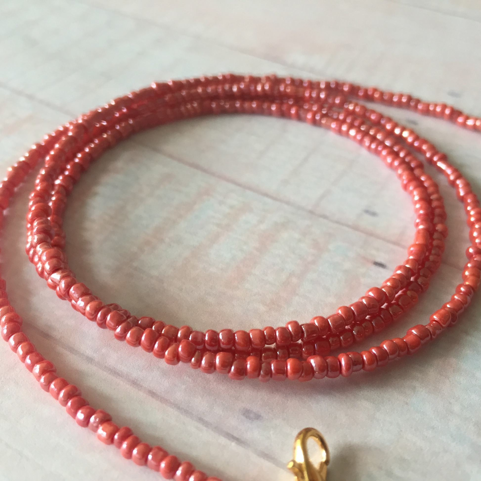 red waist beads with clasp, african waist beads for women